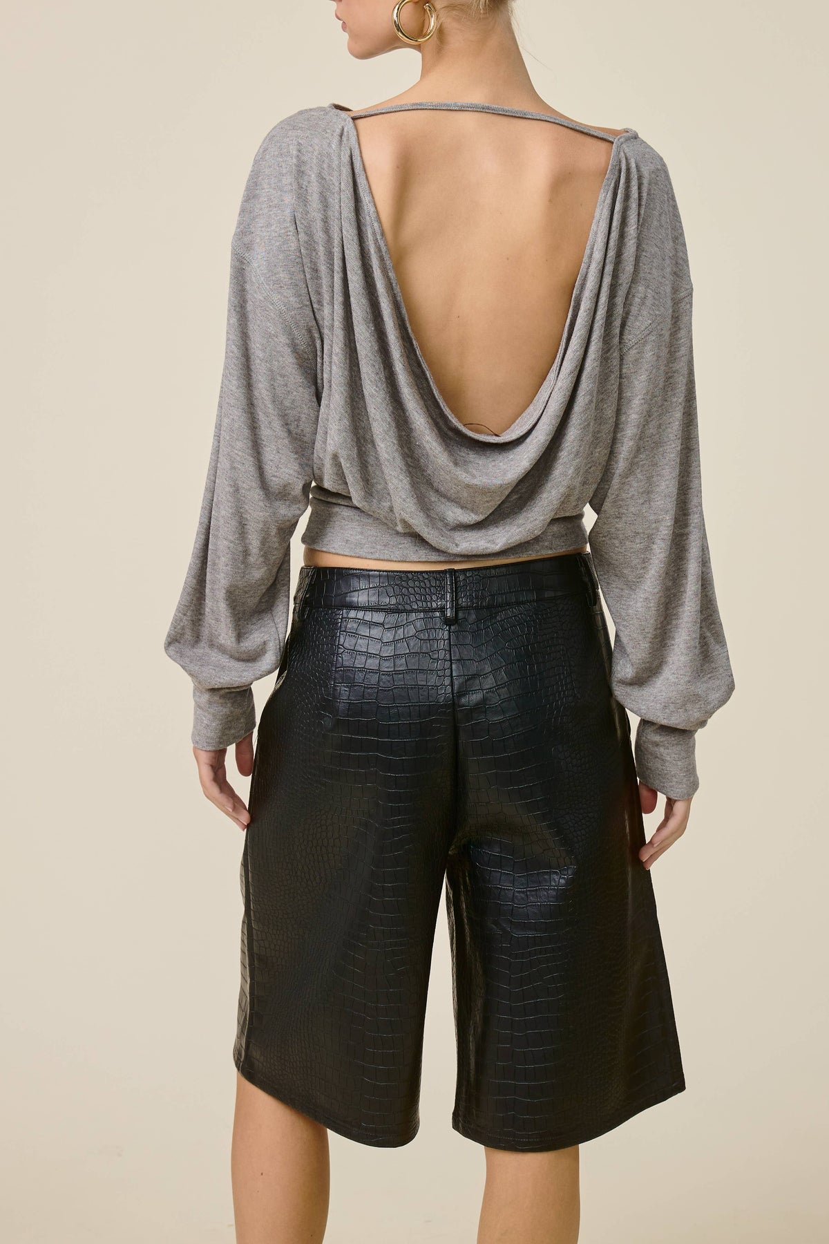 Croc Embossed Bermuda Shorts
